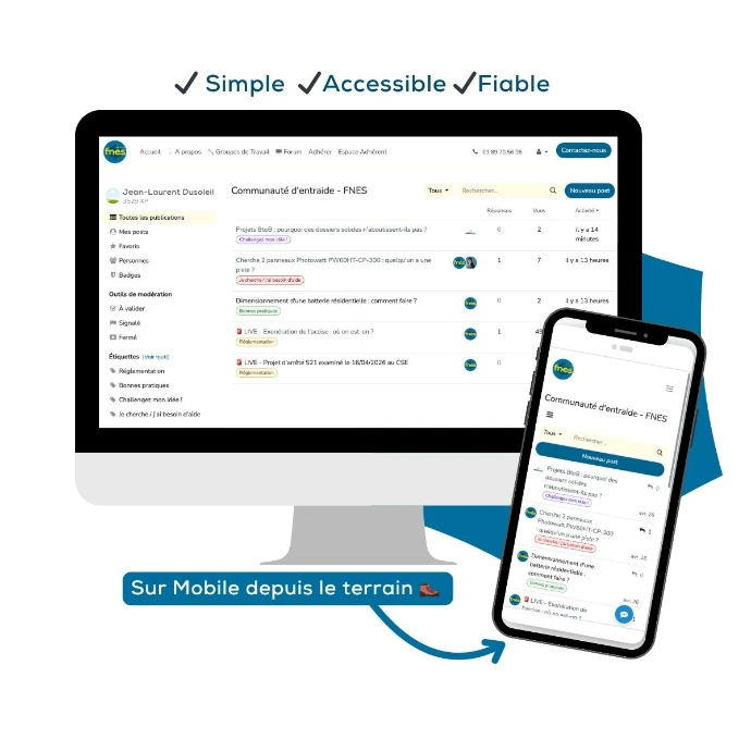 Forum d'entraide professionnels de l'énergie solaire