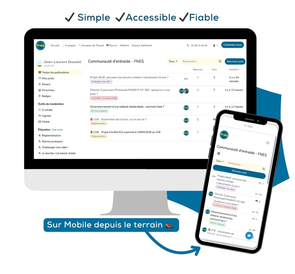 Forum d'entraide professionnels de l'énergie solaire